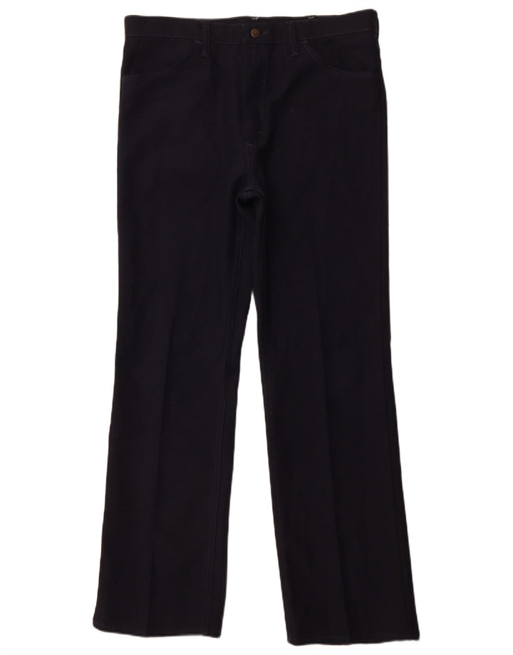 Męskie proste spodnie codzienne WRANGLER W36 L32 granatowe