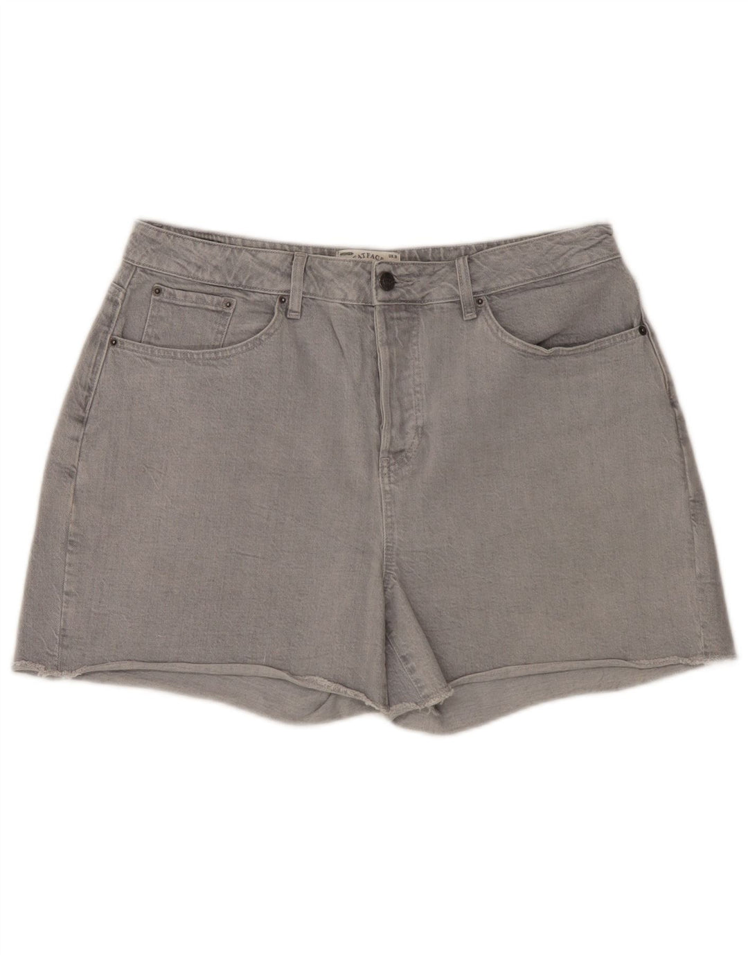 Damskie spodenki jeansowe Fat Face UK 16 Large W36 Szara bawełna