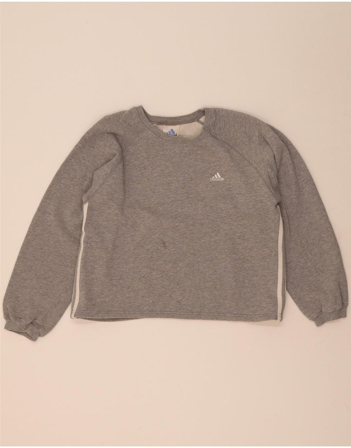 Bluza damska Adidas Jumper UK 14 Średnia szara bawełna