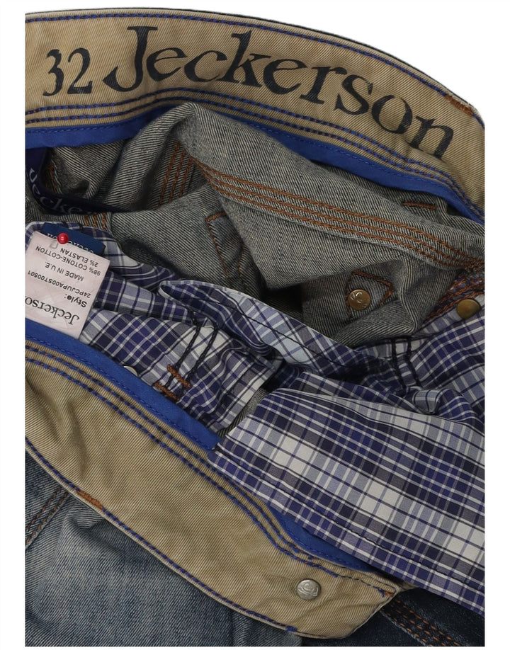 Męskie jeansy slim fit JECKERSON W32 L34 Niebieskie bawełniane