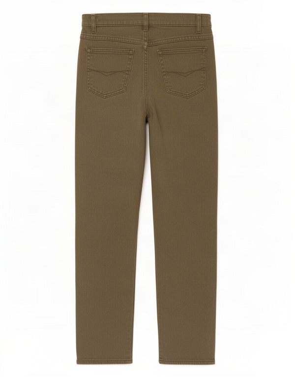 Marks & Spencer Damskie proste spodnie codzienne UK 14 Medium W30 L28 Khaki
