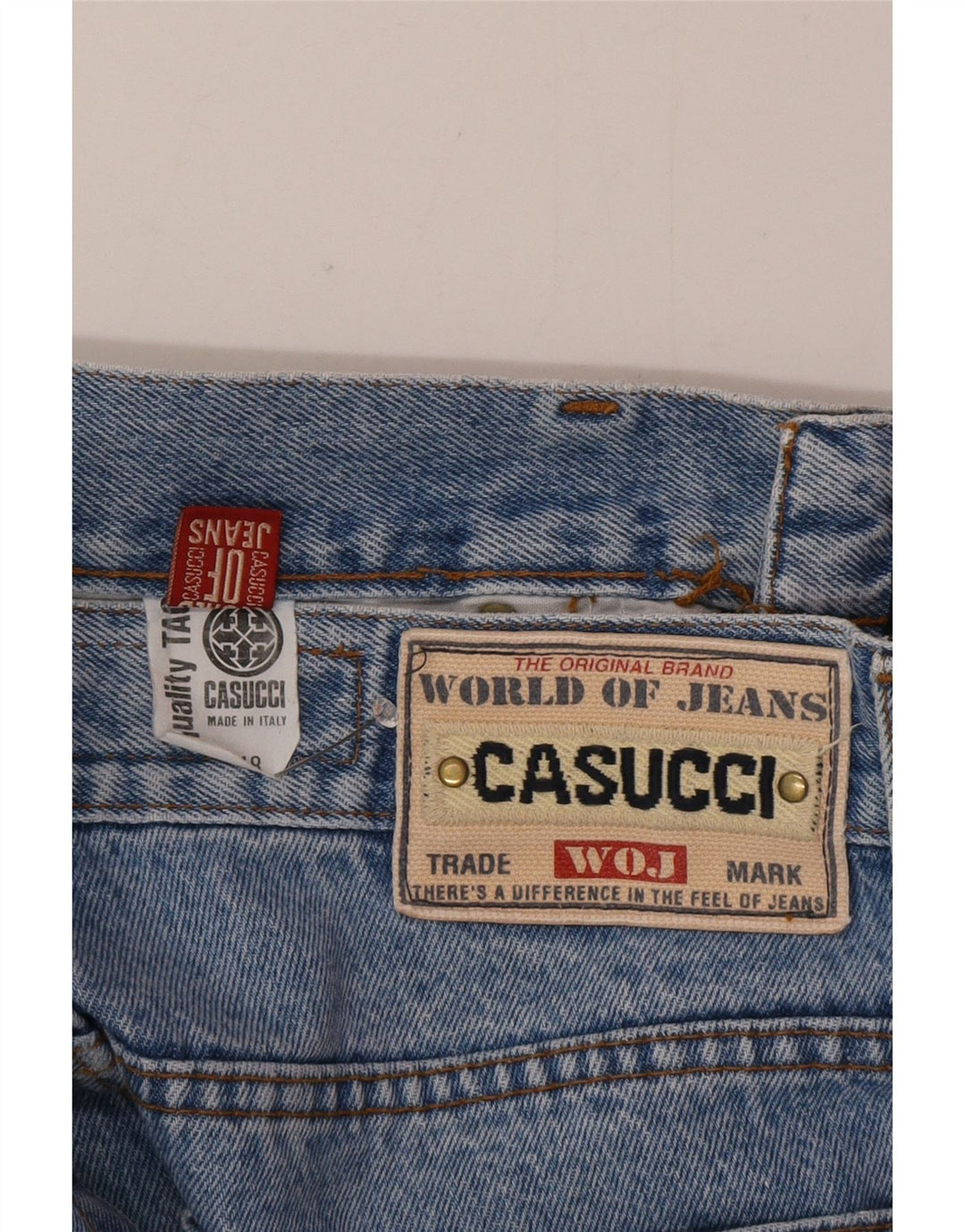 Męskie jeansy zwężane Casucci IT 48 Medium W30 L33 Niebieska bawełna