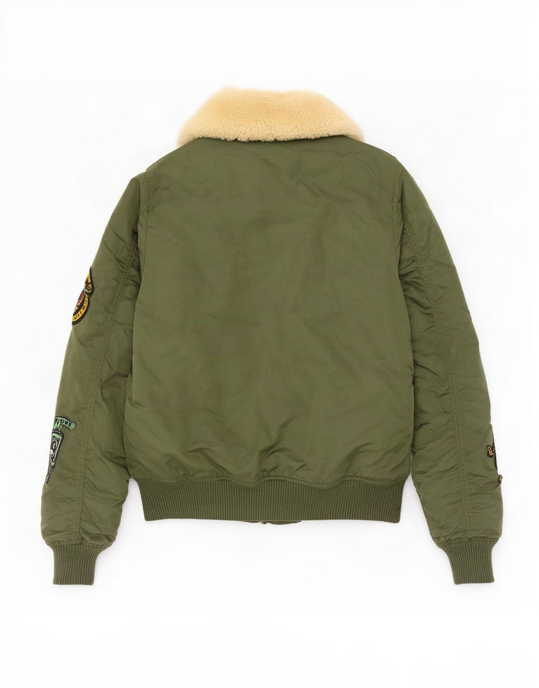 Damska kurtka bomber z grafiką Alpha Industries UK 6 XS, zielony nylon