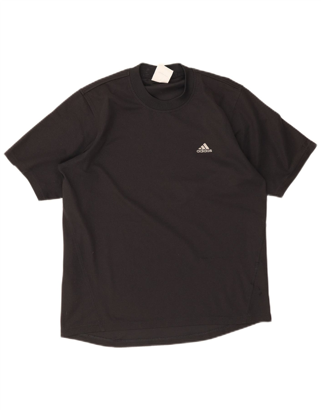 Adidas Męska koszulka Top UK 36/38 Mały czarny poliester