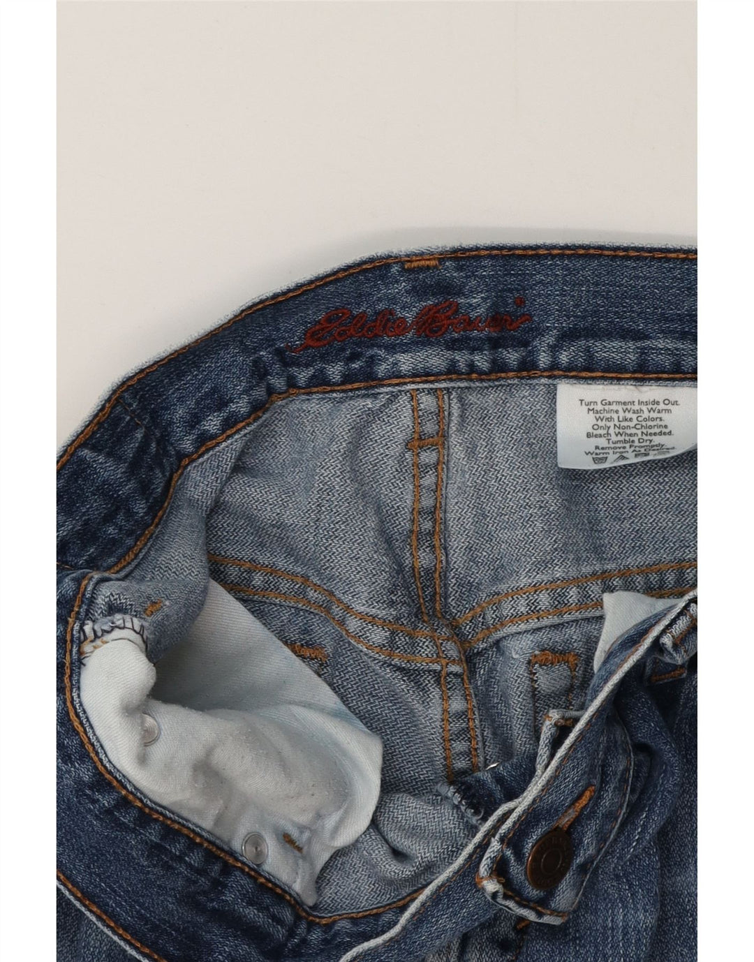 Damskie proste dżinsy EDDIE BAUER W28 L29 Niebieskie