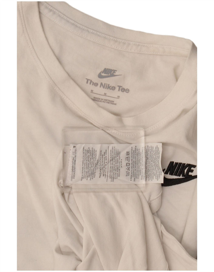 T-shirt męski Nike, średni, biały, bawełniany