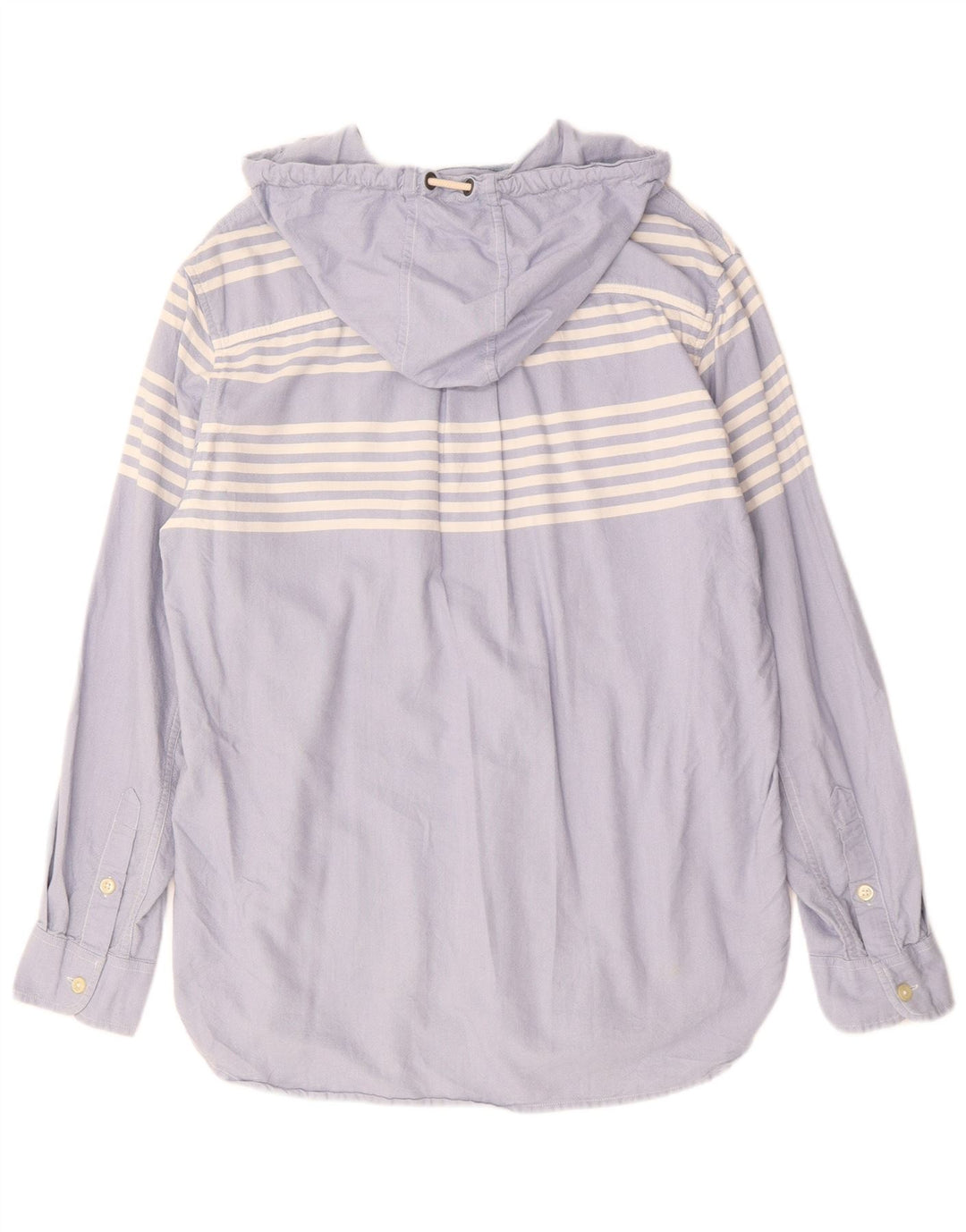 Męska koszula pulowerowa CHAPS z kapturem, bawełniana w średnie niebieskie paski