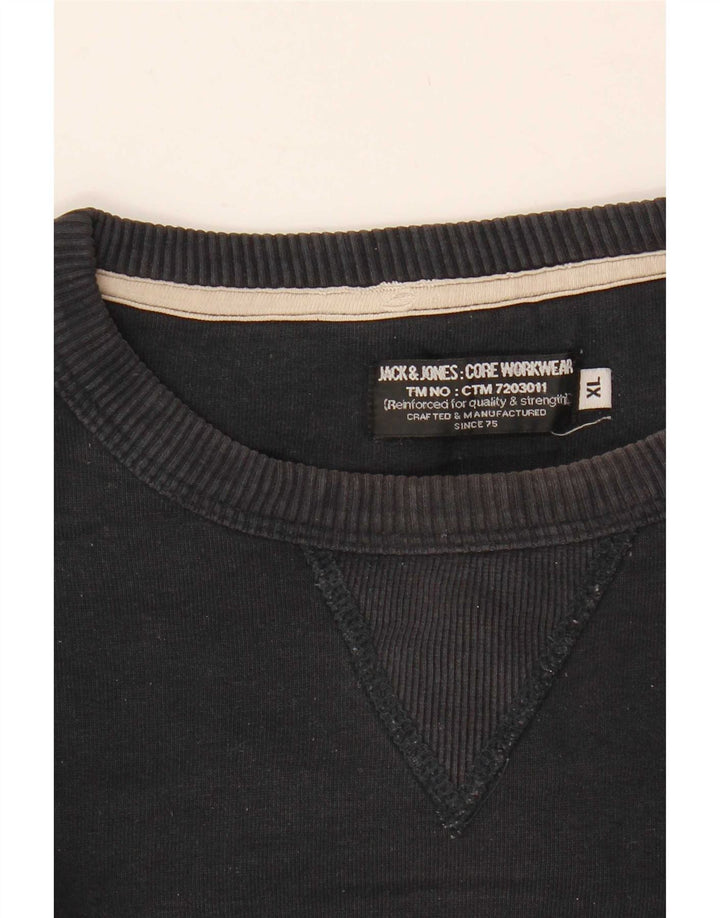 Męski sweter z grafiką Jack & Jones XL, granatowy