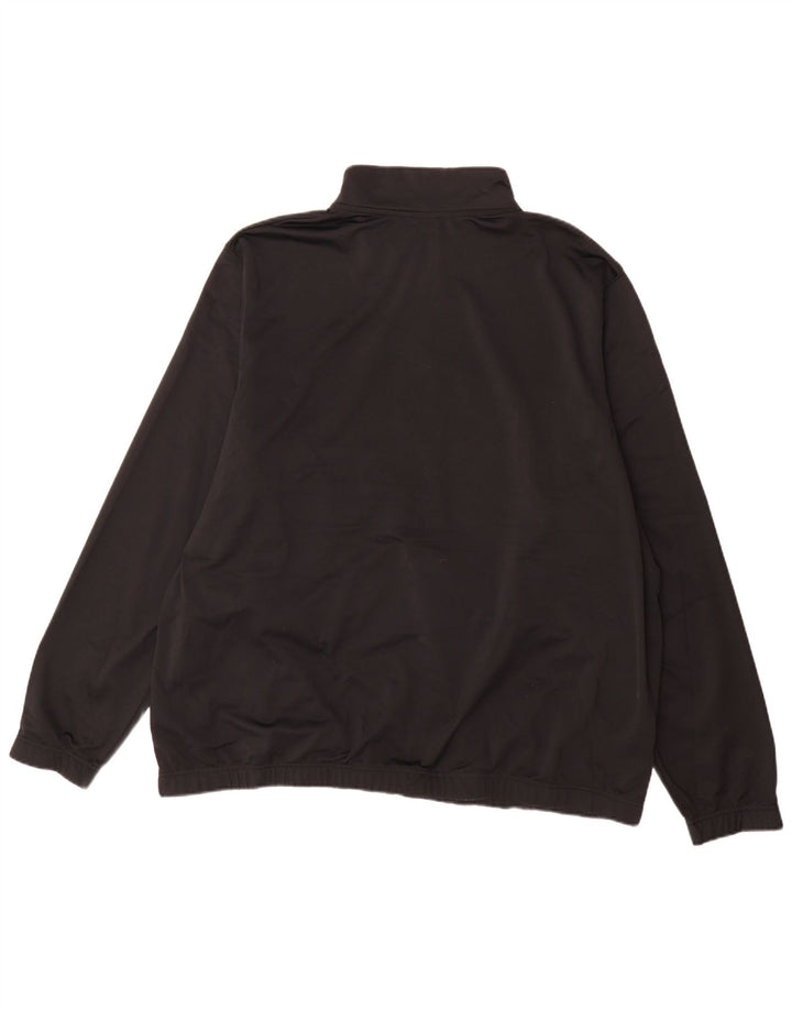 Męski sweter z zamkiem błyskawicznym Nike, 3XL, czarny poliester