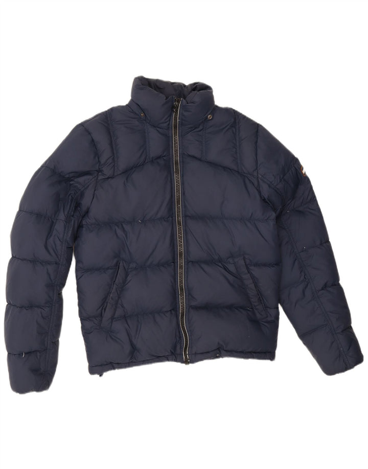 Męska ocieplana kurtka Tommy Hilfiger UK 36, mała granatowa, poliester