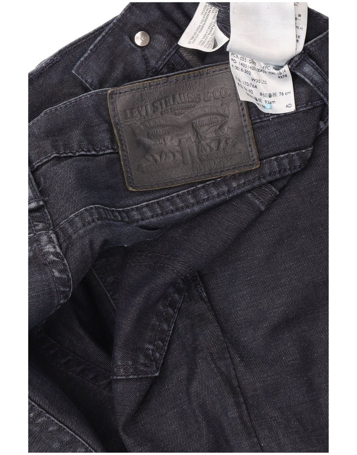 Męskie jeansy Levi's Slim W30 L32 Granatowa bawełna
