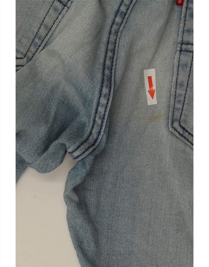 Męskie jeansy Levi's 501 w trudnej sytuacji, proste W31 L34, niebieska bawełna