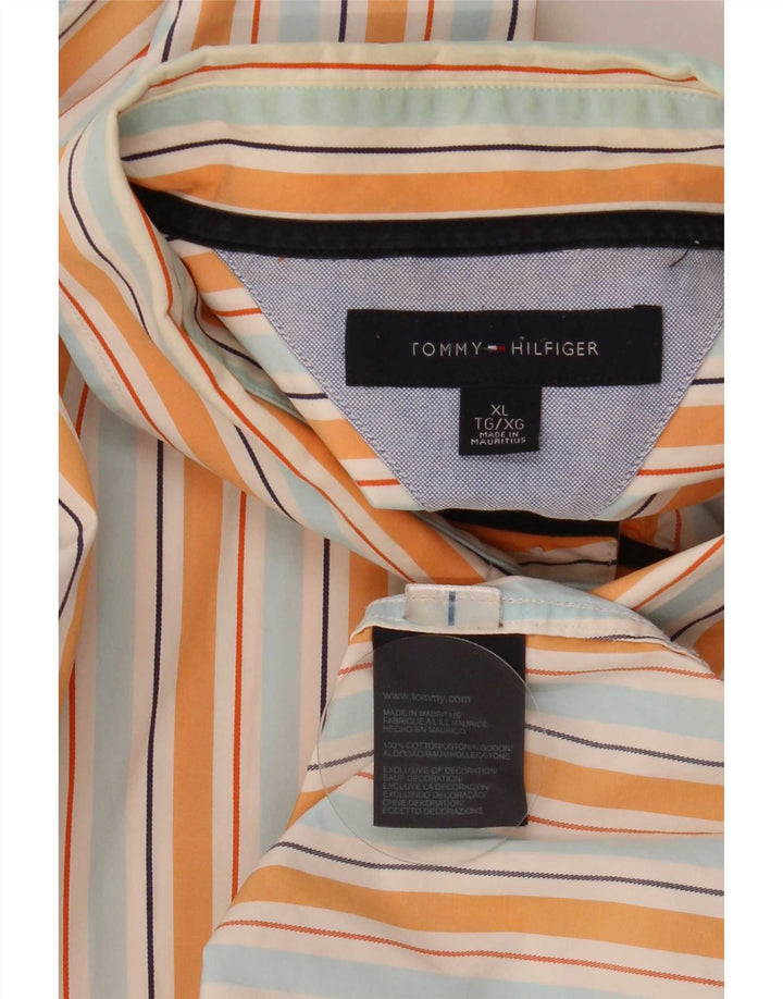 Koszula męska Tommy Hilfiger XL, bawełniana w kolorowe paski