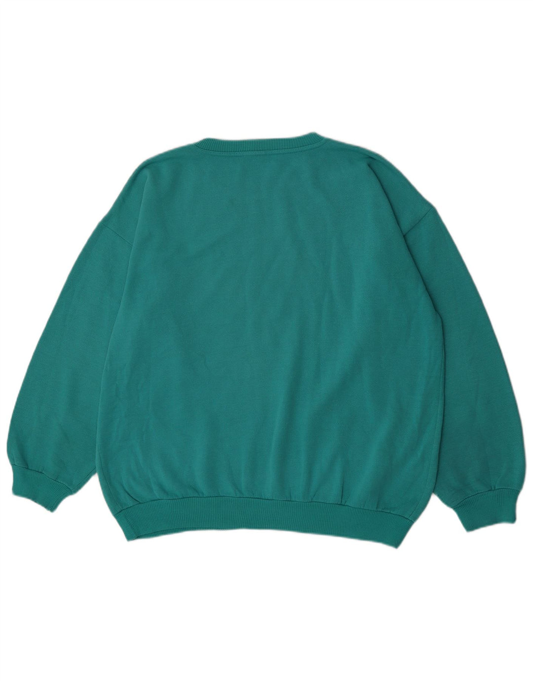 Sweter męski w stylu vintage, duży, turkusowy