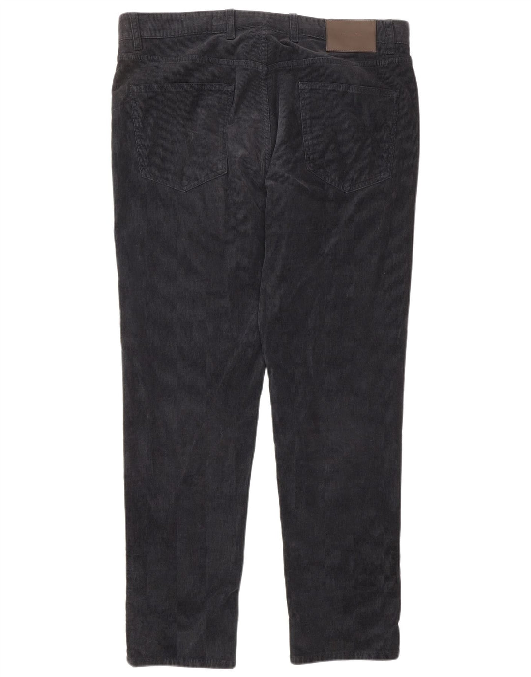 Spodnie męskie MASSIMO DUTTI proste sztruksowe EU 44 duże W36 L30 czarne