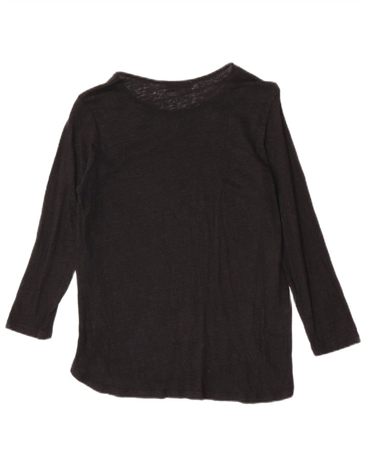 Top damski Zara z rękawem 3/4 UK 10, mały, czarny