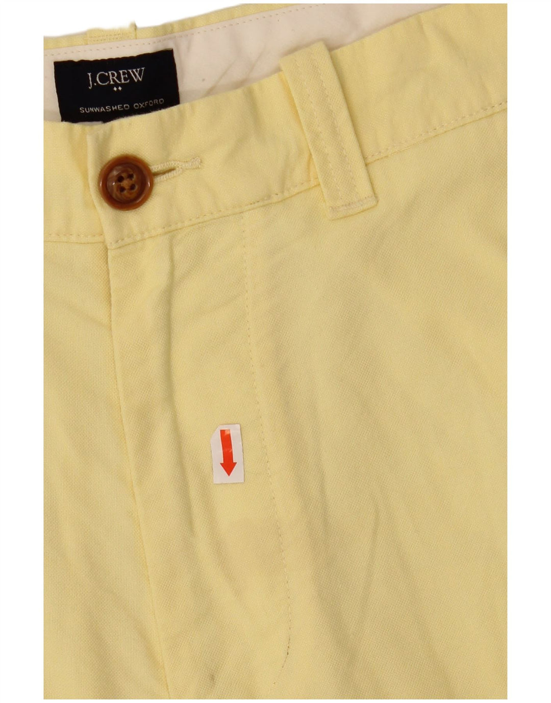 Męskie spodenki chino J. CREW W30, średnia żółta bawełna