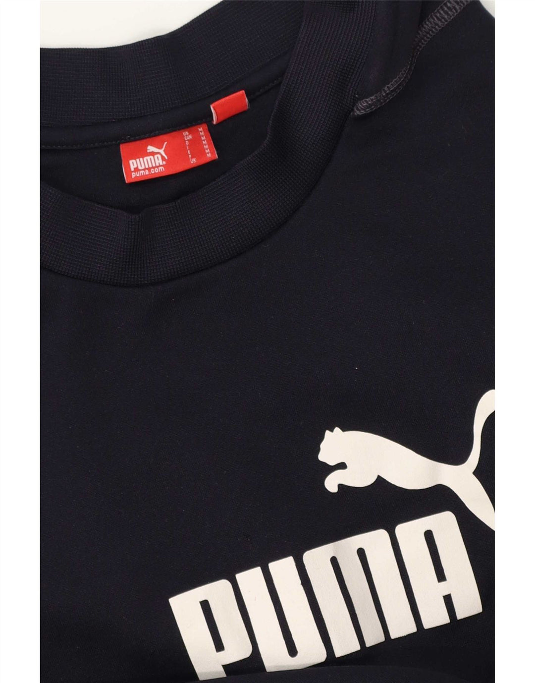 Męski top graficzny Puma z długim rękawem, średni granatowy