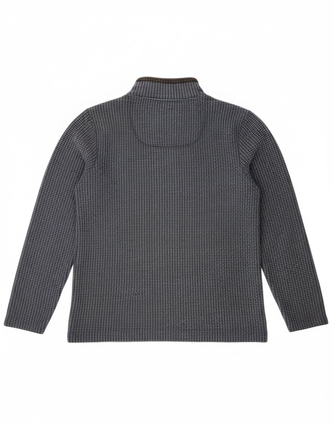 Męski sweter polarowy Weird Fish z zamkiem błyskawicznym, mały, granatowy, poliester