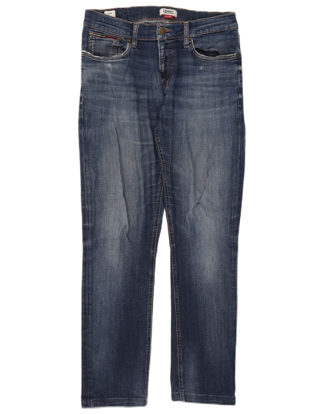 Męskie jeansy slim fit Tommy Hilfiger W32 L29 Niebieskie