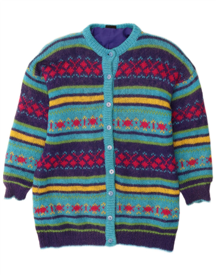 Sweter damski w stylu vintage, UK 14, średni, wielobarwny, Fair Isle
