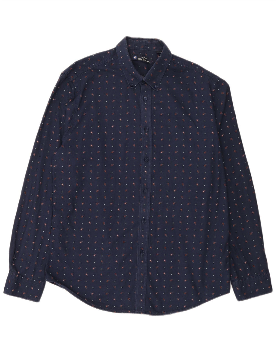 Koszula męska Ben Sherman, duża, bawełniana w granatowe cętki