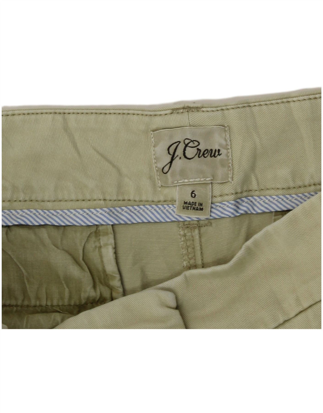 Damskie spodenki Chino J. Crew US 6 Medium W30, bawełna khaki