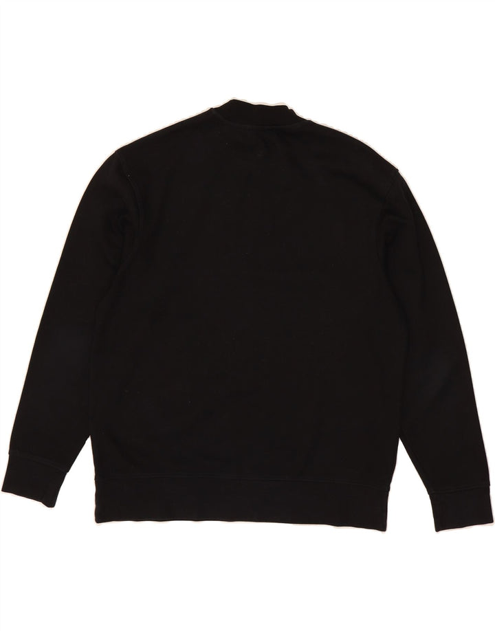 ZARA Womens Sweatshirt Jumper UK 16 Large Black Cotton Vintage Zara and Second-Hand Zara from Messina Hembry 
