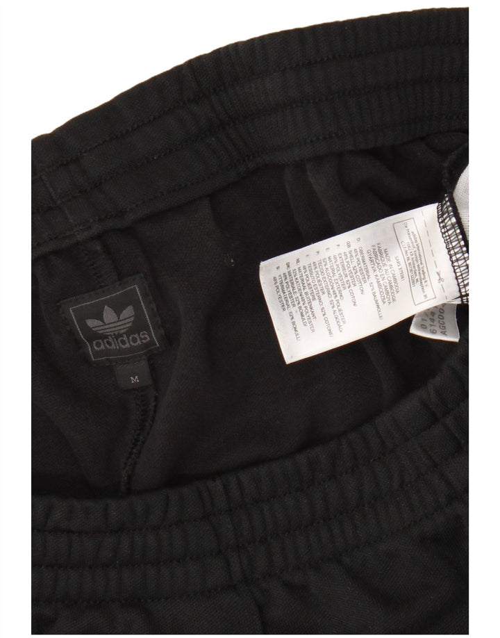 Damskie spodnie dresowe Adidas UK 14, średnie, czarne, bawełniane