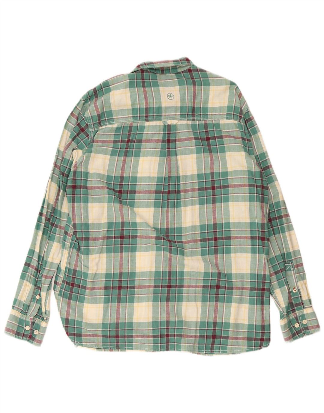Koszula flanelowa męska Fat Face XL w zieloną kratkę, bawełniana