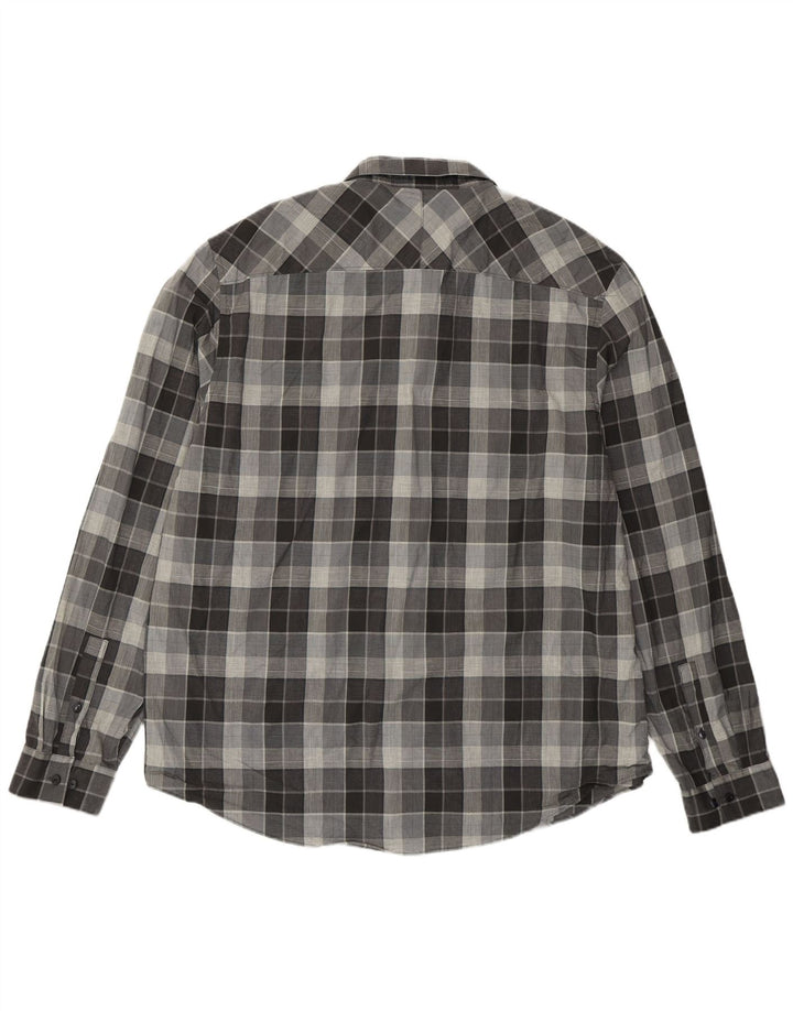 Koszula męska Calvin Klein 2XL, bawełniana szara krata