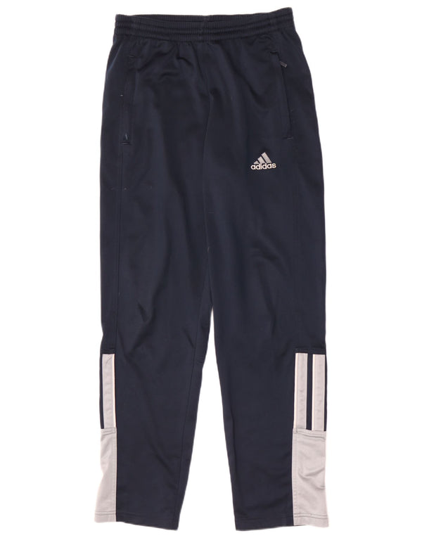 Męskie spodnie dresowe Adidas UK 32/34 XS Granatowy poliester z blokami kolorów