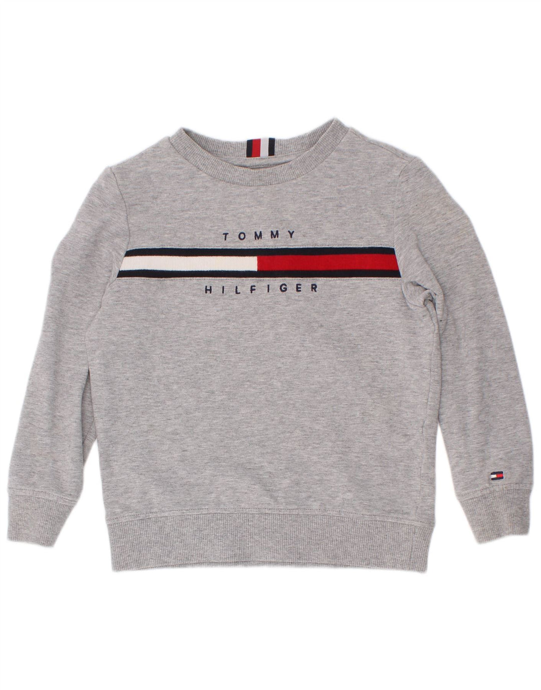 Bluza chłopięca Tommy Hilfiger z grafiką, 3-4 lata, szary, blok kolorów