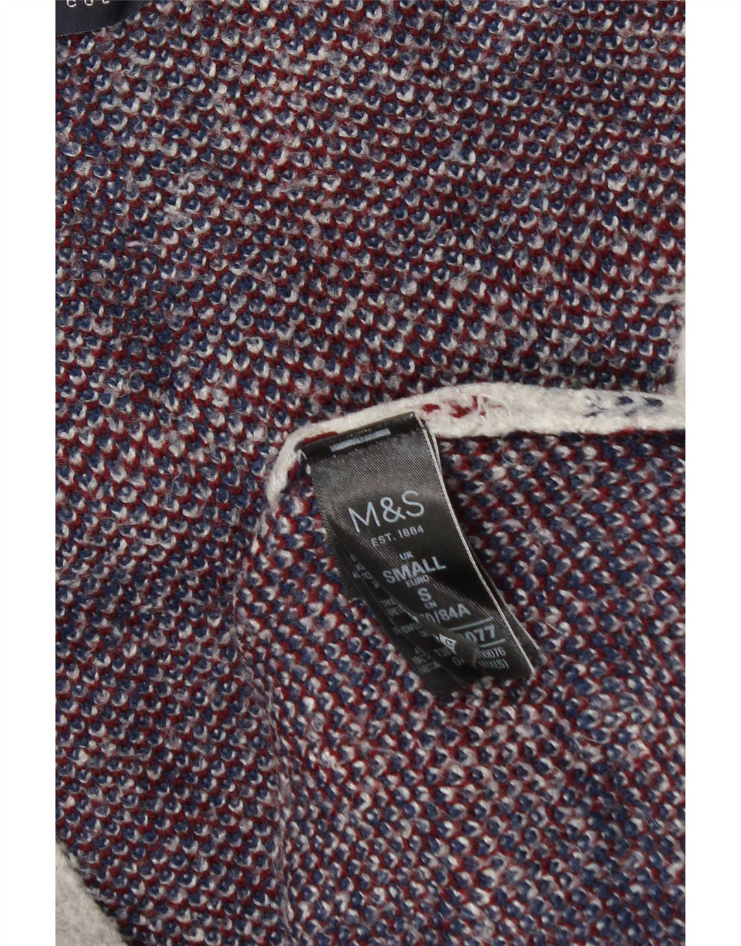 Sweter damski Marks & Spencer Longline Cardigan UK 10 w małą szarą kratkę