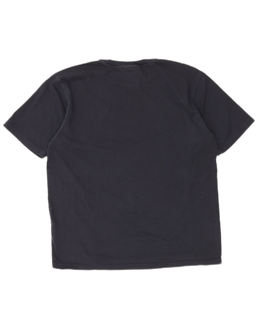 CHAMPION Mens T-Shirt Top Large Navy Blue Cotton