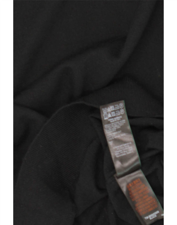 Marks & Spencer Damski sweter z golfem UK 16, duży, czarny, wełniany
