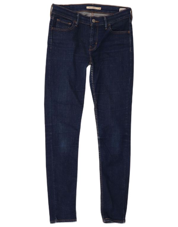 Damskie jeansy Levi's 710 Super Skinny W28 L30 Granatowa bawełna