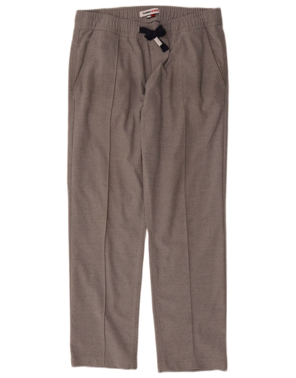 Męskie proste spodnie chino Tommy Hilfiger średnie W30 L28 szara bawełna