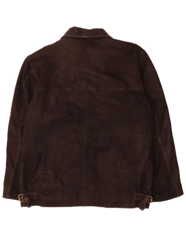 Vintage męska kurtka skórzana UK 36 Small Brown