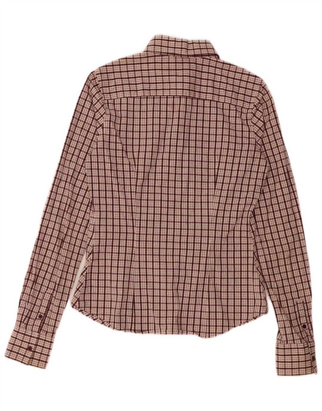 Koszula damska Tommy Hilfiger US 6, średnia, bordowa, bawełniana kratka