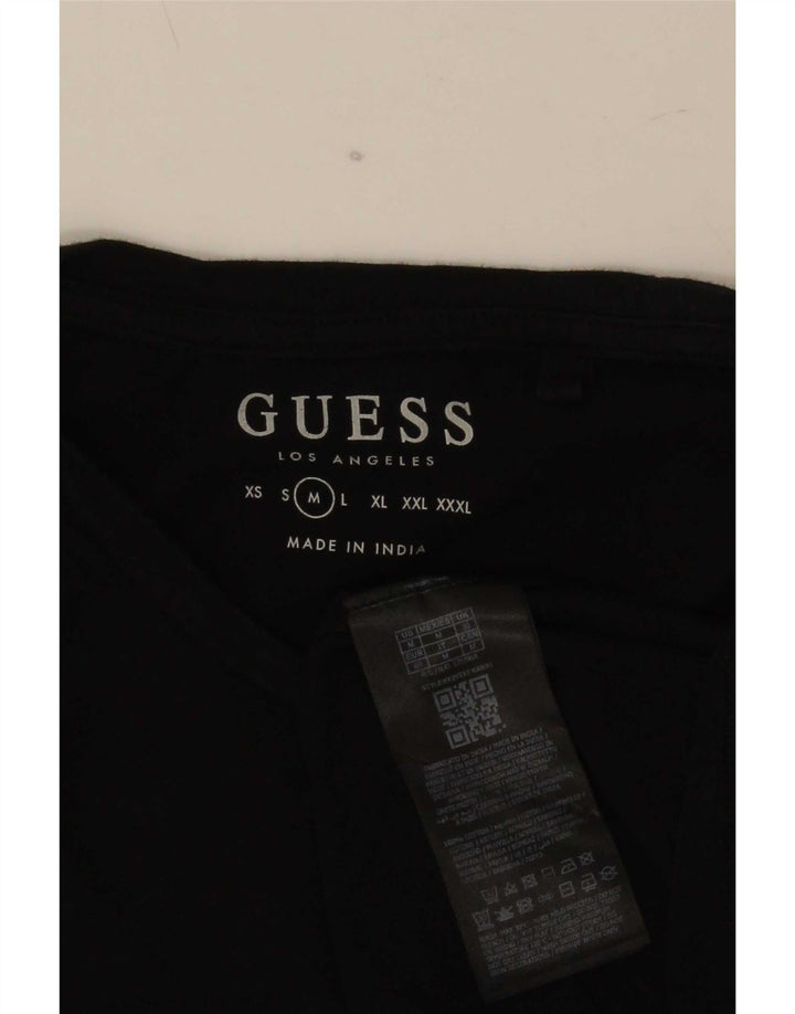 Guess T-shirt męski Top, średni, czarny, bawełniany