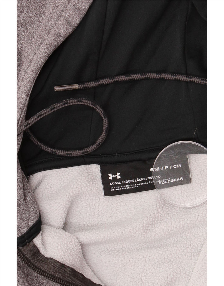 Męski sweter z kapturem i zamkiem Under Armour Cold Gear, mały, szary