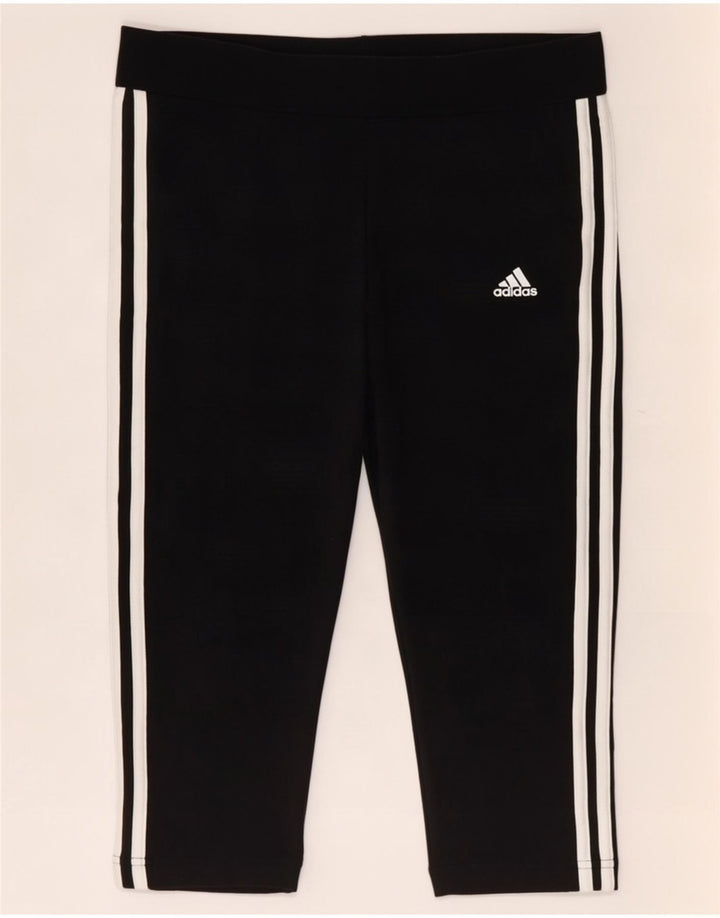 Legginsy Adidas Damskie Capri UK 12/14 Średni Czarny