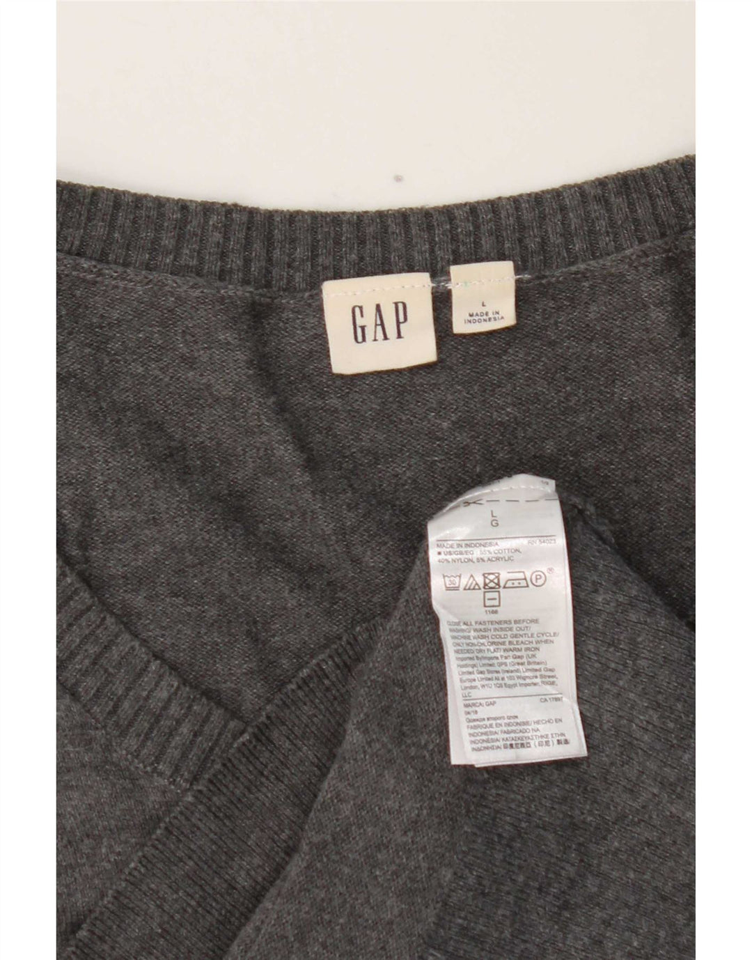 Sweter damski Gap Cardigan UK 14, duży, szary, bawełniany