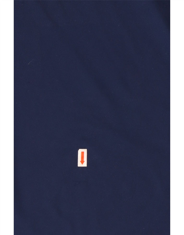 Męska koszulka ADIDAS Climalite Top, średni granatowy poliester z blokami kolorów