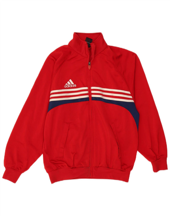 Chłopięca kurtka dresowa Adidas 13-14 lat, poliester w kolorze czerwonym
