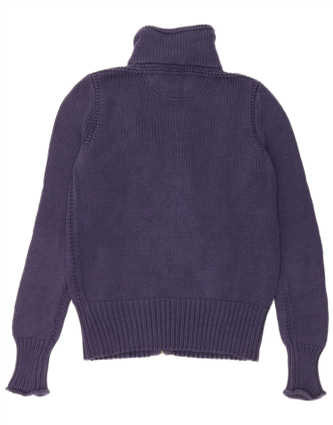 RALPH LAUREN Damski sweter kardigan UK 14 Średni granatowy, bawełniany