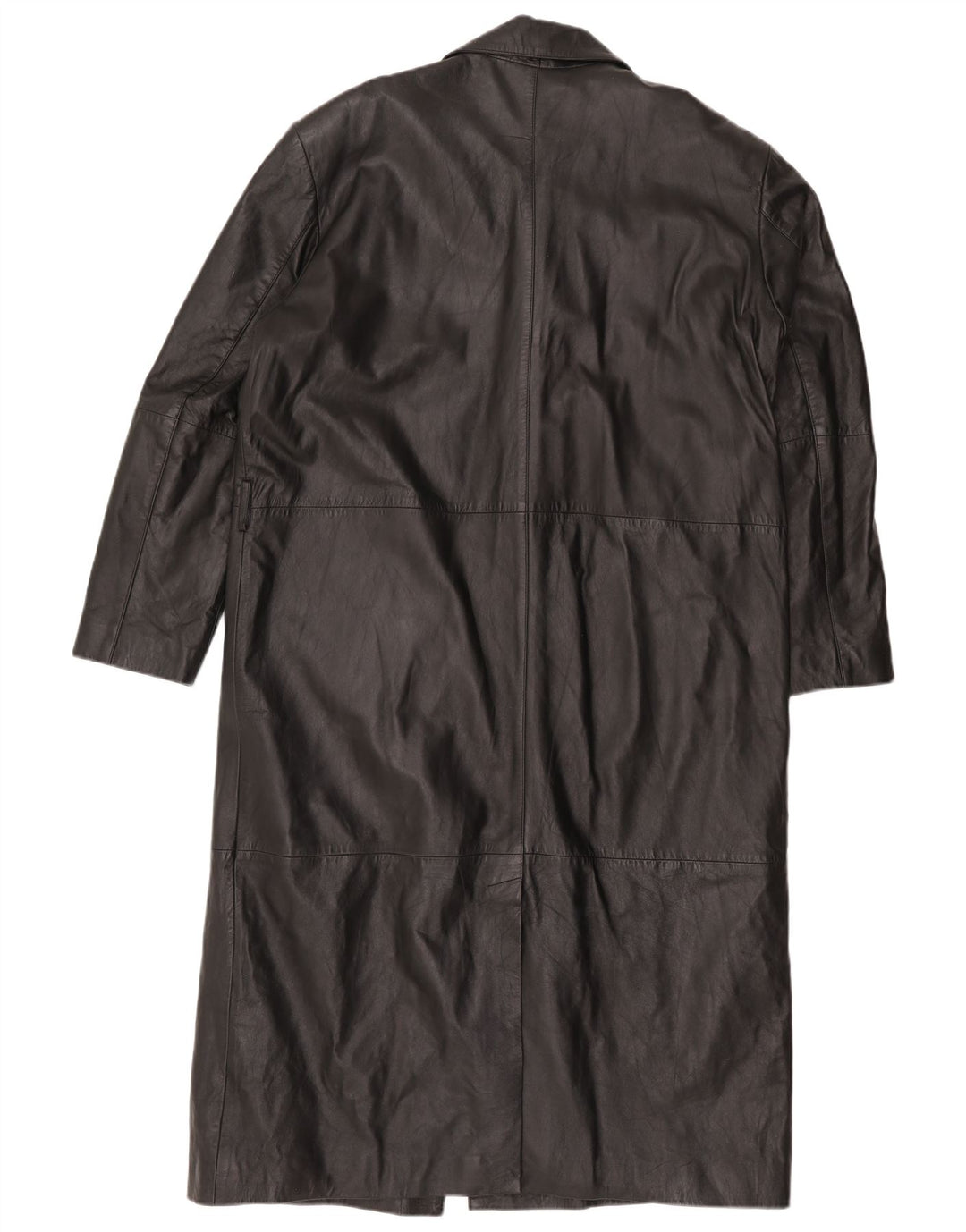 Męski płaszcz skórzany EU 50, duża czarna skóra