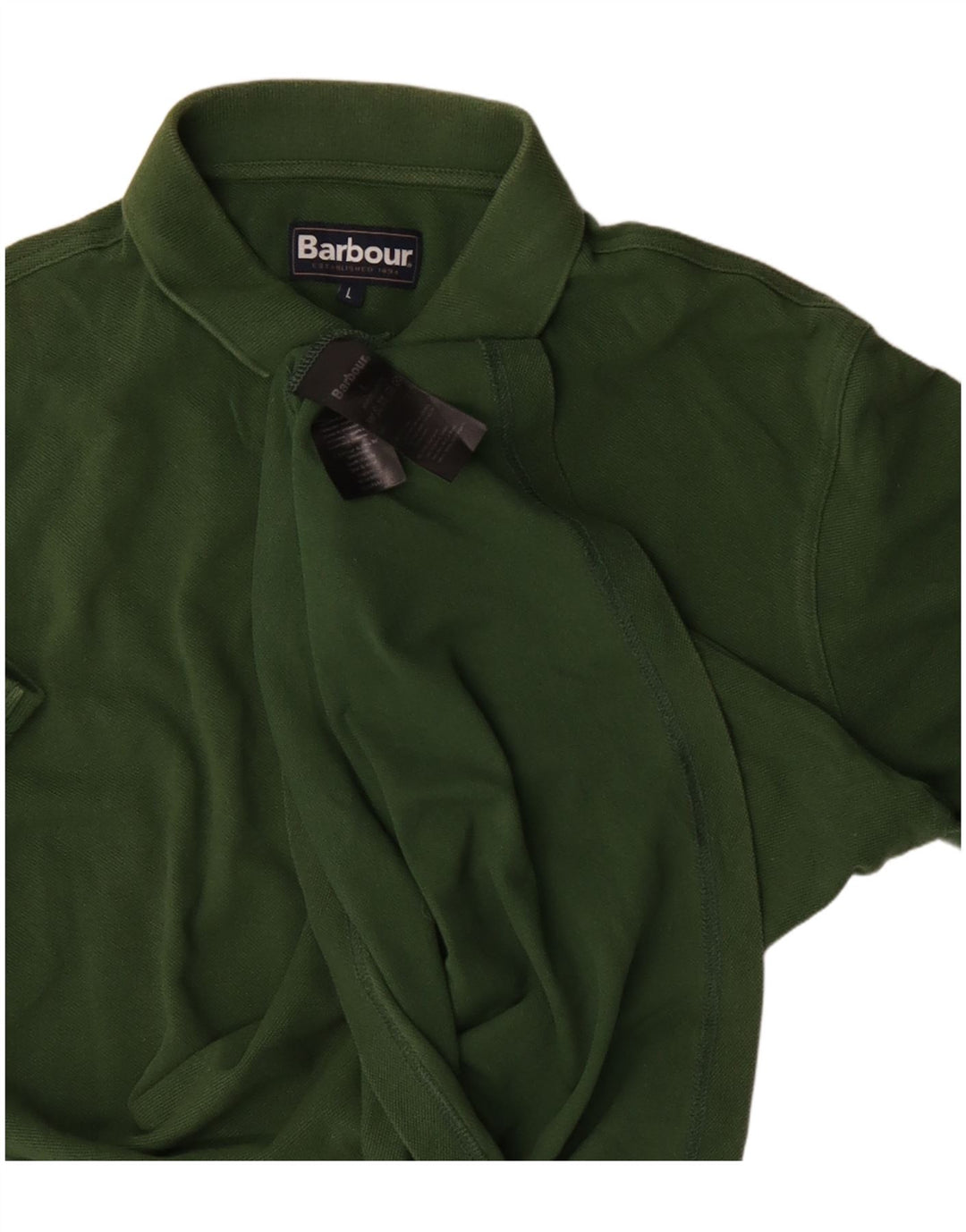 Męska koszulka polo Barbour, duża, zielona, bawełniana