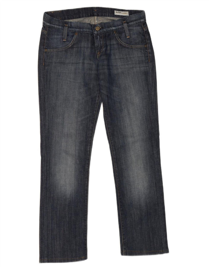Damskie jeansy Lee Lynn Straight W29 L29 Niebieskie bawełniane